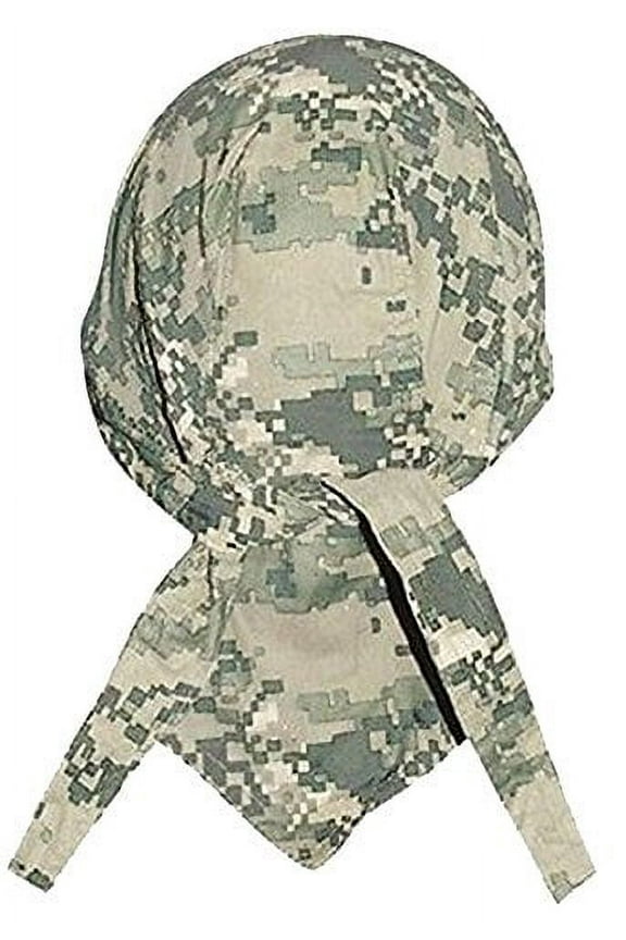 Camouflage Doo Rag Skull Cap Camo Bandana Hunting Hunters Head Wrap (ACU Digital Camouflage)