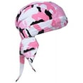 thumbnail image 1 of Camouflage Doo Rag Skull Cap Camo Bandana Hunting Hunters Head Wrap (Pink Camouflage), 1 of 3