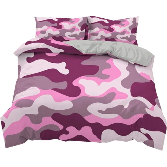 Camouflage Duvet Cover Set,Bedding Set for Kids and Adult, Home Decor, King Size