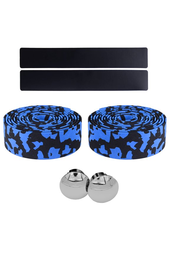 EVA Road Bike Handlebar Tape Bicycle Bar Wraps - 2PCS Per Set，bike grip end plug and sealer