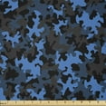 thumbnail image 1 of Camouflage Fabric by The Yard, Dark Toned Pattern Equipment and Hiding Uniform Attire Design, Stretch Knit Fabric for Clothing Sewing and Arts Crafts, 3 Yards, Green Black, by Ambesonne, 1 of 1