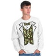thumbnail image 1 of Camouflage Faux Three Piece Tuxedo Men's Big & Tall Crewneck Sweatshirt Brisco Brands 2X, 1 of 5