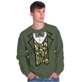 thumbnail image 1 of Camouflage Faux Three Piece Tuxedo Men's Big & Tall Crewneck Sweatshirt Brisco Brands 2X, 1 of 5