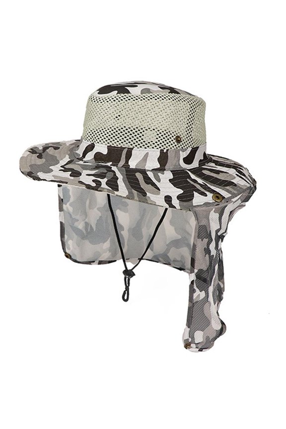 Camouflage Fishing Hat for Adult Fisherman Hat Breathable Sunproof Caps Mountain Climbing Hat Unisex Outdoor Activity Hat