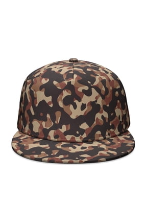 Camouflage Flat Baseball Cap – Adjustable Snapback Hat with Flat Bill, Breathable and Durable, Personalized Design for Sports, Travel & Daily Wear