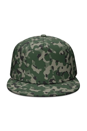 Camouflage Flat Baseball Cap – Adjustable Snapback Hat with Flat Bill, Breathable and Durable, Personalized Design for Sports, Travel & Daily Wear