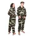 thumbnail image 1 of Camouflage Fleece Hoodie Onesie Pajama with Drop Seat Men & Women, 1 of 3