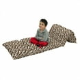 thumbnail image 1 of Camouflage Floor Pillow Lounger Cover, Abstract Style in Various Shades of Brown Pattern Camouflage Motif, Nap Mat Printed Fabric Case for 5 Pillows, 88" x 27", Pale Caramel Tan Black, by Ambesonne, 1 of 5