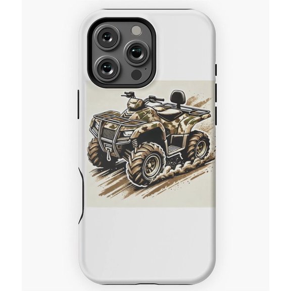 Camouflage Four Wheeler ATV Art Phone Case for iPhone 16 15 14 13 12 11 Pro Max