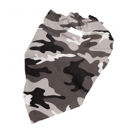 Camouflage Gray Dog Bandana Pet Scarf Dog Party Supplies For Dogs Pet Accessories For Dog Lovers