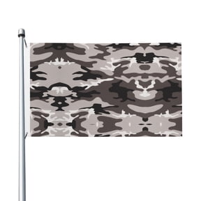 Camouflage Gray Flag Flag 3x5ft Double-Sided Printing Indoor/Outdoor Decorative Banner National Flag