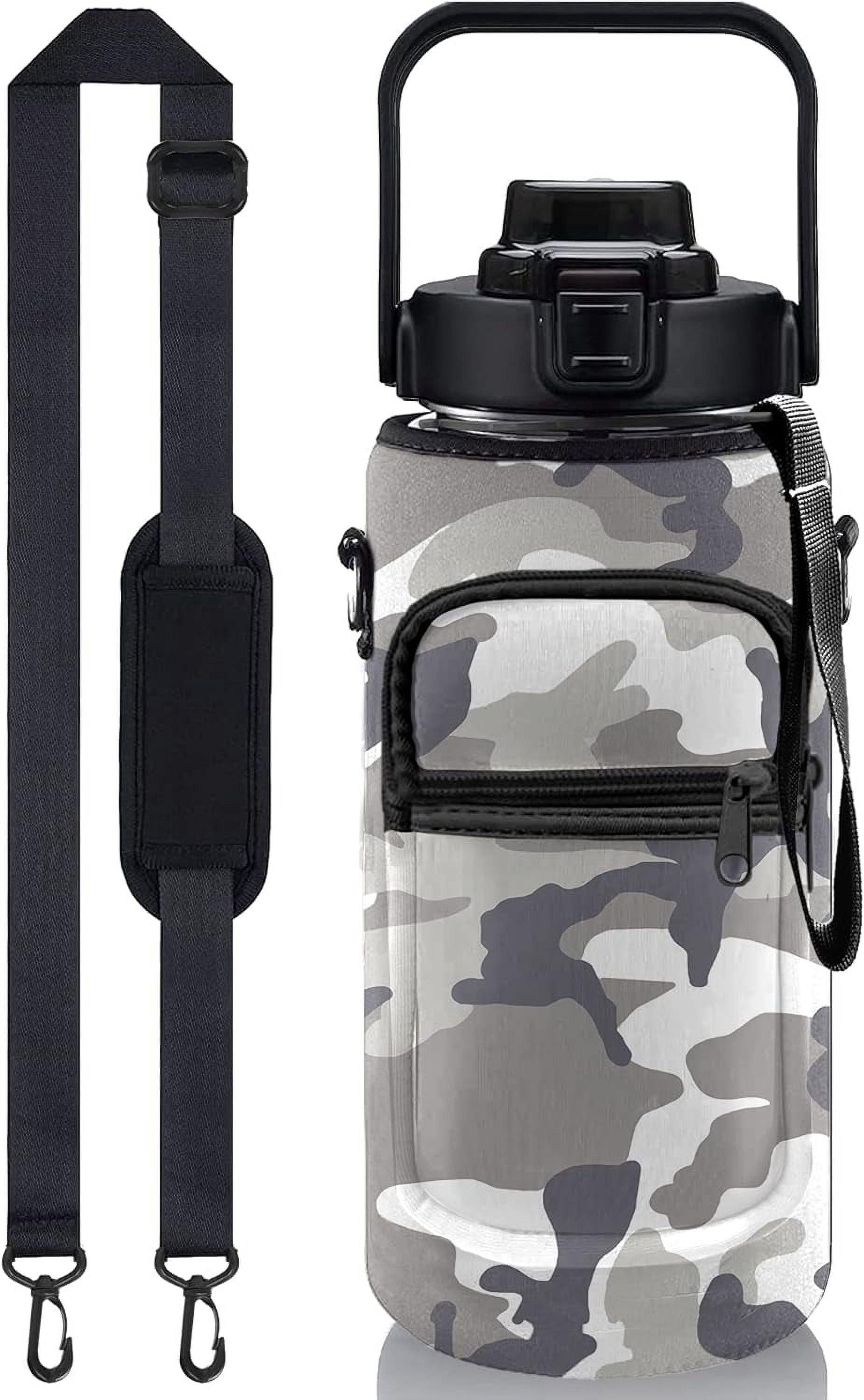 Half Gallon Water Bottle AEXPF Half Gallon (64 Oz) Insulated Water ...
