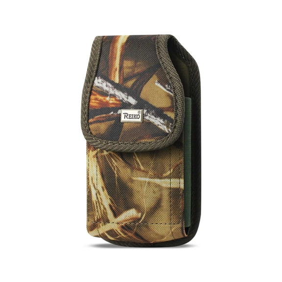 Camouflage Hunter Rugged Metal Clip Vertical Case fits LG Stylo 4
