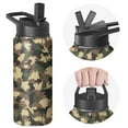 thumbnail image 1 of Camouflage Insulated Stainless Steel Water Bottle with Straw & Cleaning Brush – 18/32/40 Oz | Leakproof, BPA-Free, 304 Stainless Steel, Wide Mouth, Travel Mug for Car, Gym, Office, 1 of 5
