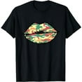 thumbnail image 1 of Camouflage Kiss Lips - Camo Kissing Military Mouth T-Shirt, 1 of 5