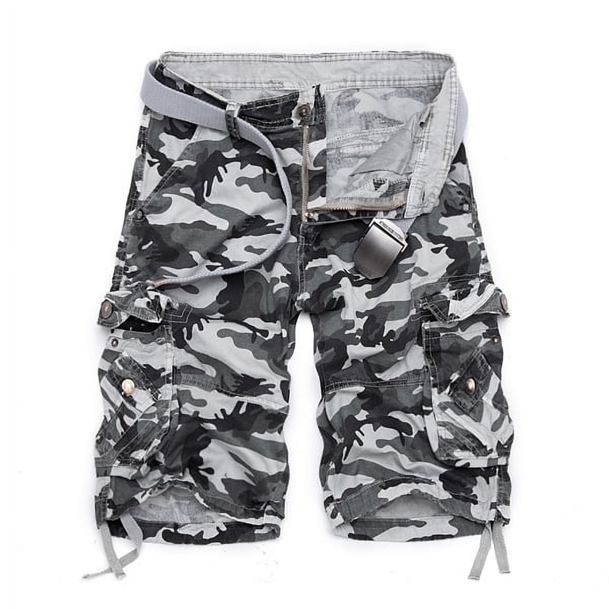 Camouflage Loose Cargo Shorts Men Summer Military Camo Short Pants ...