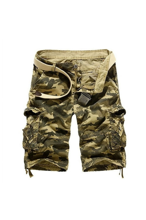 Camouflage Loose Cargo Shorts Men Summer Military Camo Short Pants Homme Cargo Shorts