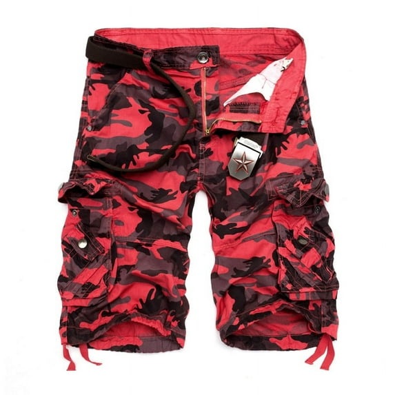 Camouflage Loose Cargo Shorts Men Summer Military Camo Short Pants Homme Cargo Shorts