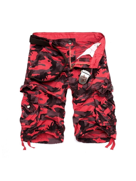Camouflage Loose Cargo Shorts Men Summer Military Camo Short Pants Homme Cargo Shorts