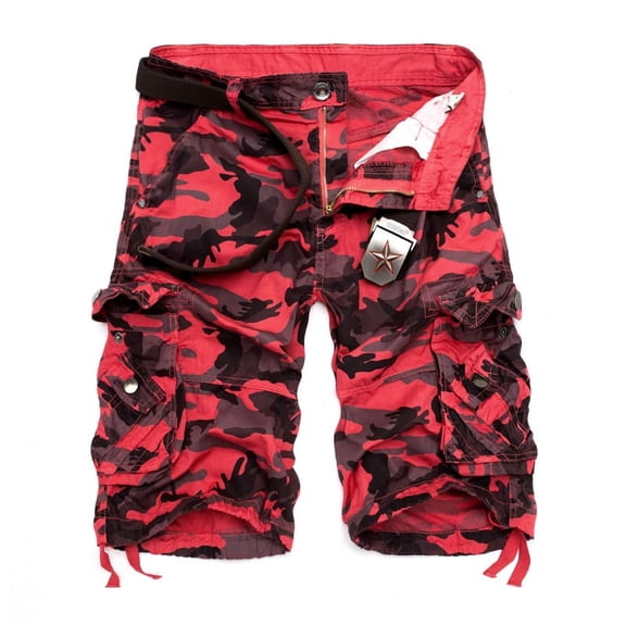 Camouflage Loose Cargo Shorts Men Summer Military Camo Short Pants Homme Cargo Shorts
