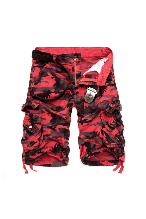 Camouflage Loose Cargo Shorts Men Summer Military Camo Short Pants Homme Cargo Shorts