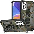 thumbnail image 1 of Camouflage Magnetic Kickstand Case for Samsung Galaxy A23 5G/4G, Military Grade Heavy Duty Shockproof Protection Army Camo Phone Cover for Samsung Galaxy A23 MC Army Green, 1 of 7