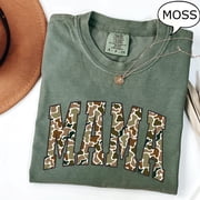 Camouflage Mama TShirt, Camo Mama Shirt, Mother's Day Gift, Varsity Mama Shirt, Retro Mam Shirt