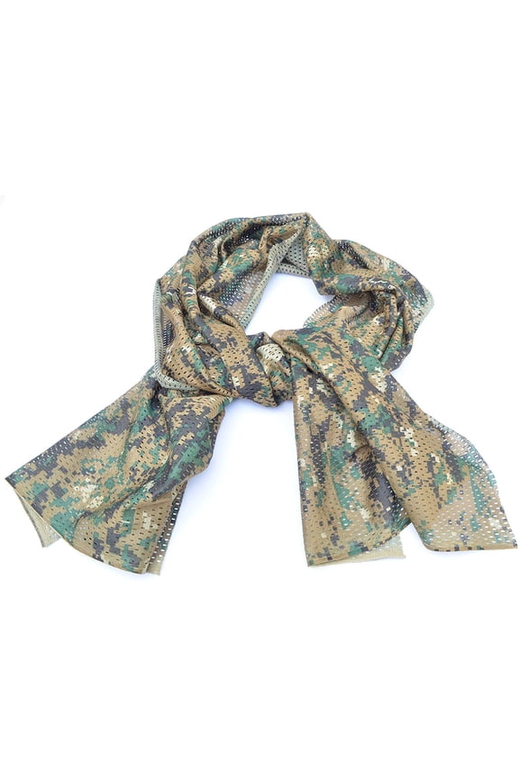 Camouflage Mesh Material Shemagh Scarf Balaclava Head Neck Cover Marpat