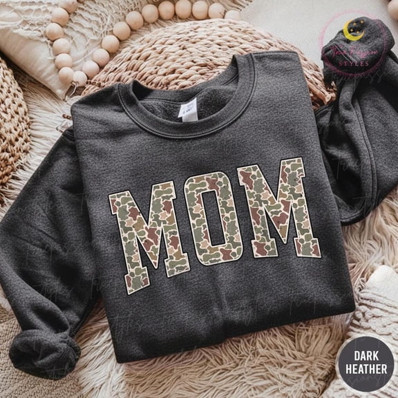 Camouflage Mom Sweatshirt, Mothers Day For Mom, Mom s, Retro Mom Sweater, New Mom, Camo Hunting Mom Sweatshirt S04665, F2780 Tshirt All Size S-5XL
