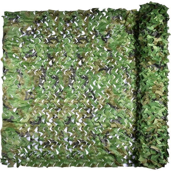 Gamexcel Camo Netting 13 x 5 ft Double Layer 210D Oxford Camouflage Net for Hunting Blinds Camping and Sun Shade