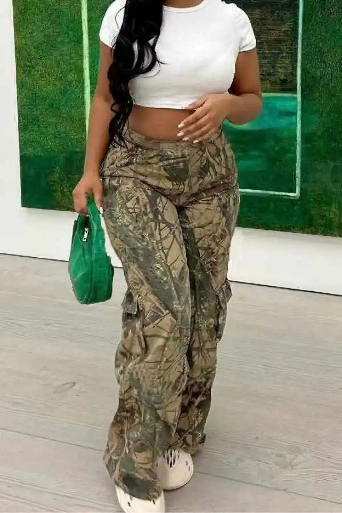 パンツ RADIANT parachute camouflage cargo pants Amazon.com: XUNRYAN Womens Camo Cargo Pants Low Waist