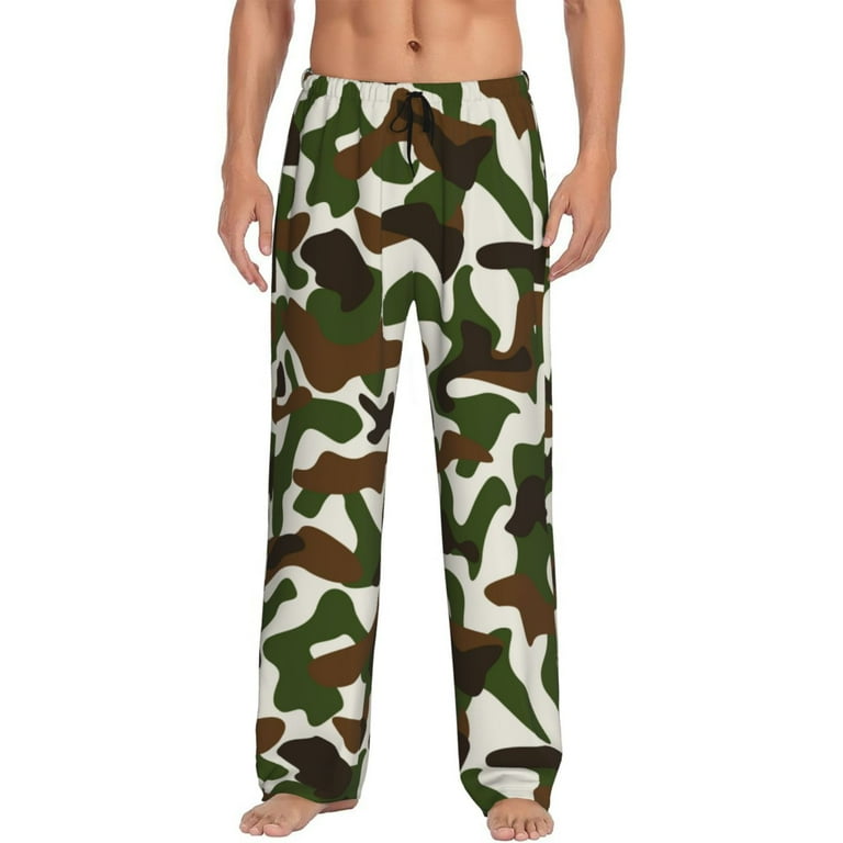 Camouflage Pattern Men'S Pajama Pants Soft Sleep Lounge Pants Pjs