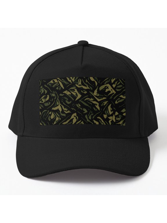 Camouflage Pattern Series 2 Baseball Hat, Numbered Camo Graphic Design, Classic Cap