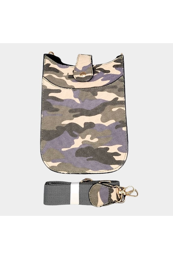 Camouflage Patterned Crossbody Bag