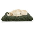 thumbnail image 1 of Camouflage Pet Bed, Dark Tones Camo Warrior Fashion Inspired Pattern, Chew Resistant Pad for Dogs and Cats Cushion with Removable Cover, 24" x 39", Green Evergreen, by Ambesonne, 1 of 4