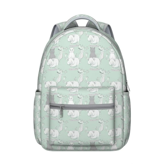 Camouflage Pig Military Backpack - Heavy Duty 600D Polyester with Compass Ring Attachment