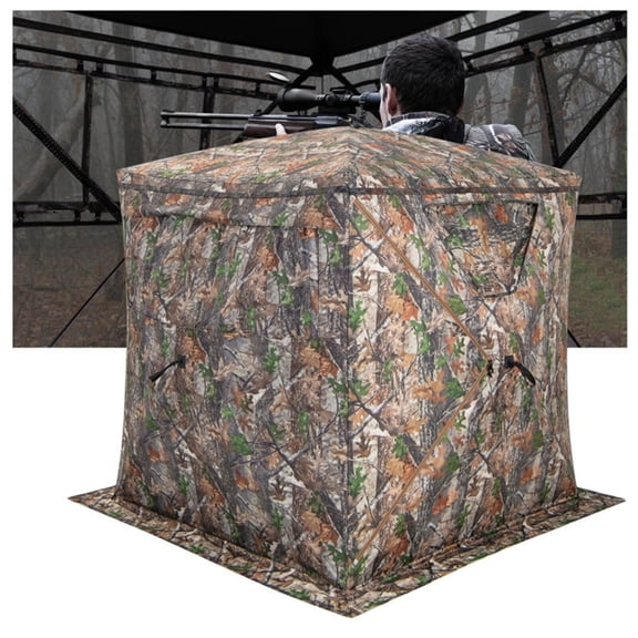 Camouflage Pop-Up Hunting Blind 270    View 150D Blackout UV50+ Waterproof Ground Tent