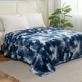 thumbnail image 1 of Camouflage Print All Season Fleece Blanket - Anti-Static - Plush, Soft and Cozy, Full/Queen, Blue, 1 of 5
