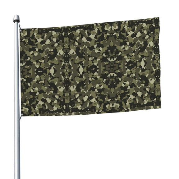 Camouflage Print Flag 5x8 Ft Print Vivid Color Light-Weighted Flags With Grommets