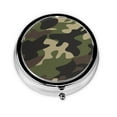 thumbnail image 1 of Camouflage Print Pattern Round Pill Box Small Pill Case For Purse Pocket Medicine Organizer Travel Pillbox Portable Pill Container, 1 of 6