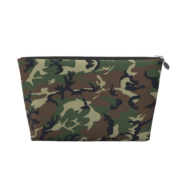 Camouflage Purse Organizer Handbags Totes Leather Zipper Printing Bag For Women Travel Toiletry Bag
