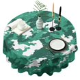 thumbnail image 1 of Camouflage Round Tablecloth 70x70in(178x178cm) – Waterproof Polyester Table Cover with Full Print Design, Wrinkle Resistant & Washable for Kitchen Dining Party Decor, 1 of 6