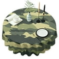 thumbnail image 1 of Camouflage Round Tablecloth 70x70in(178x178cm) – Waterproof Polyester Table Cover with Full Print Design, Wrinkle Resistant & Washable for Kitchen Dining Party Decor, 1 of 6