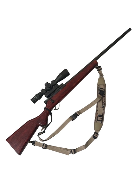 Camouflage Sling for Hunting, 3-Point Quick Release Adjustable Gun Sling, 1" Padded Shoulder Strap with Metal Swivels, 22-53 inch (55-134cm)