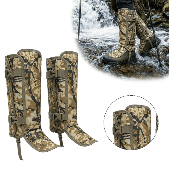 Camouflage Snake Bite & Puncture Resistant Leg Guards 2 Pack for Hiking Camping Trekking Outdoor Adventures(30.5x40cm)