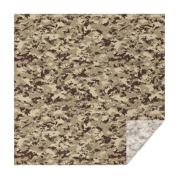 Camouflage Square Tablecloth 42x42in(107x107cm) – Waterproof Polyester Printed Table Cover, Wrinkle Resistant & Washable for Kitchen Dining Picnic Party Decor