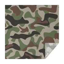 Camouflage Square Tablecloth 42x42in(107x107cm) – Waterproof Polyester Printed Table Cover, Wrinkle Resistant & Washable for Kitchen Dining Picnic Party Decor