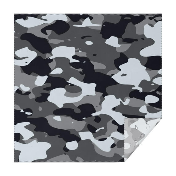 Camouflage Square Tablecloth 42x42in(107x107cm) – Waterproof Polyester Printed Table Cover, Wrinkle Resistant & Washable for Kitchen Dining Picnic Party Decor