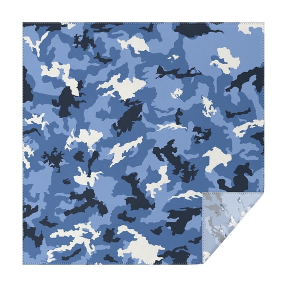 Camouflage Square Tablecloth 42x42in(107x107cm) – Waterproof Polyester Printed Table Cover, Wrinkle Resistant & Washable for Kitchen Dining Picnic Party Decor