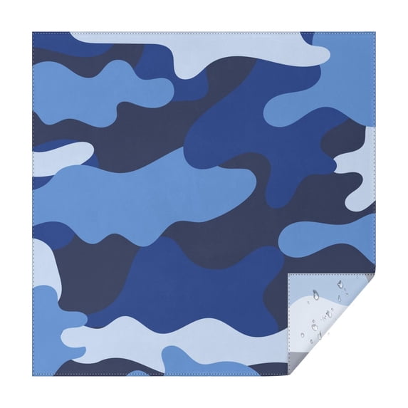 Camouflage Square Tablecloth 42x42in(107x107cm) – Waterproof Polyester Printed Table Cover, Wrinkle Resistant & Washable for Kitchen Dining Picnic Party Decor